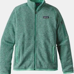 Teal full zip Patagonia jacket